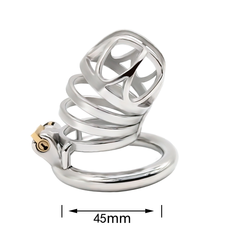 FRRK-42 Round Ring 304 Stainless Steel Chastity Cage - Image 7