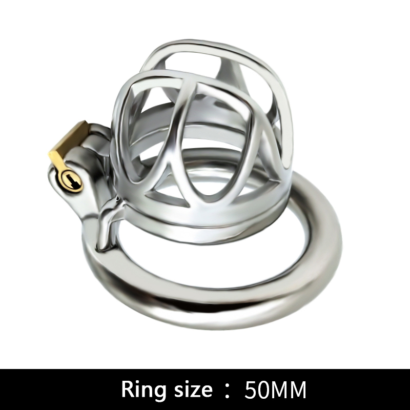 FRRK-39 Round Ring 304 Stainless Steel Chastity Cage - Image 8
