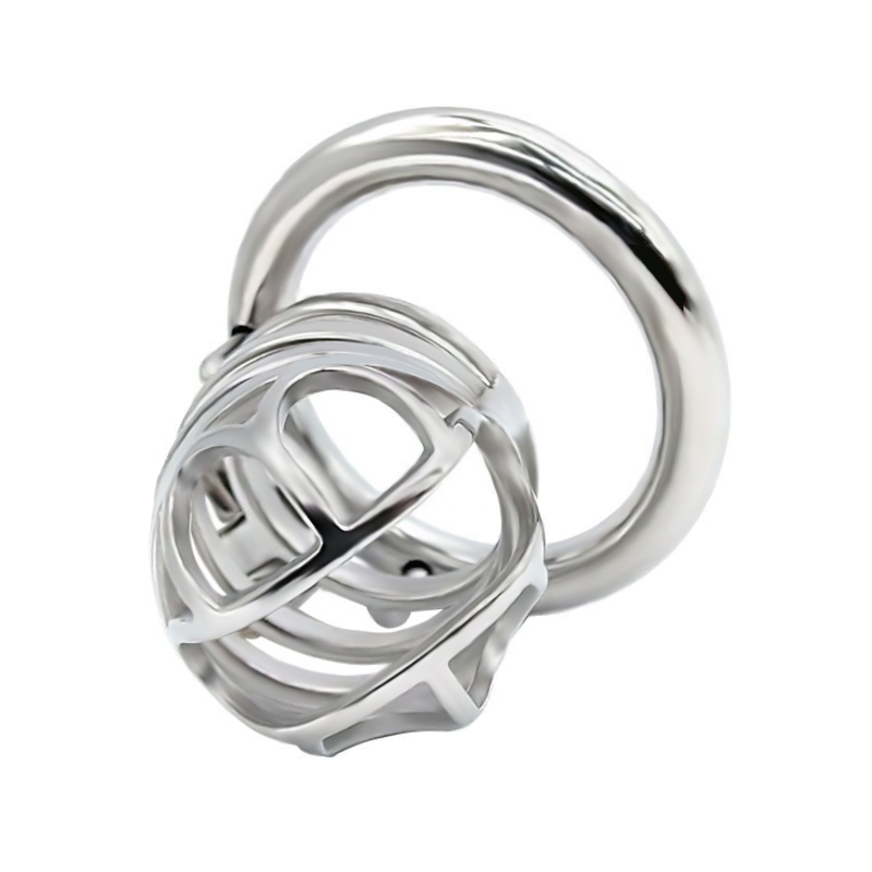 FRRK-42 Round Ring 304 Stainless Steel Chastity Cage - Image 4
