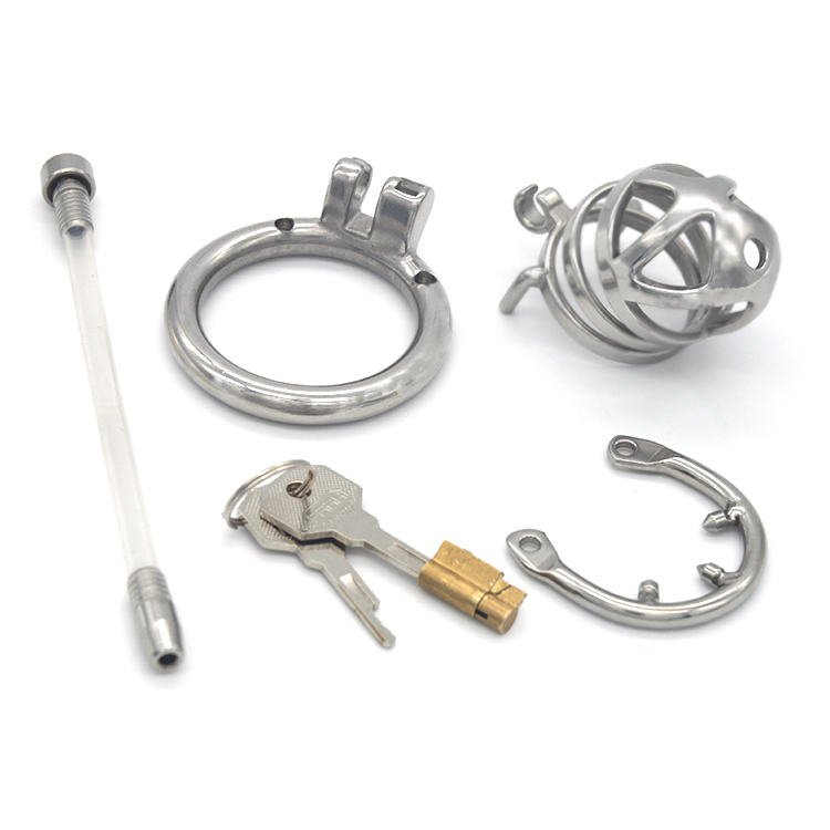 FRRK-05 Round Ring 304 Stainless Steel Chastity Cage - Image 2