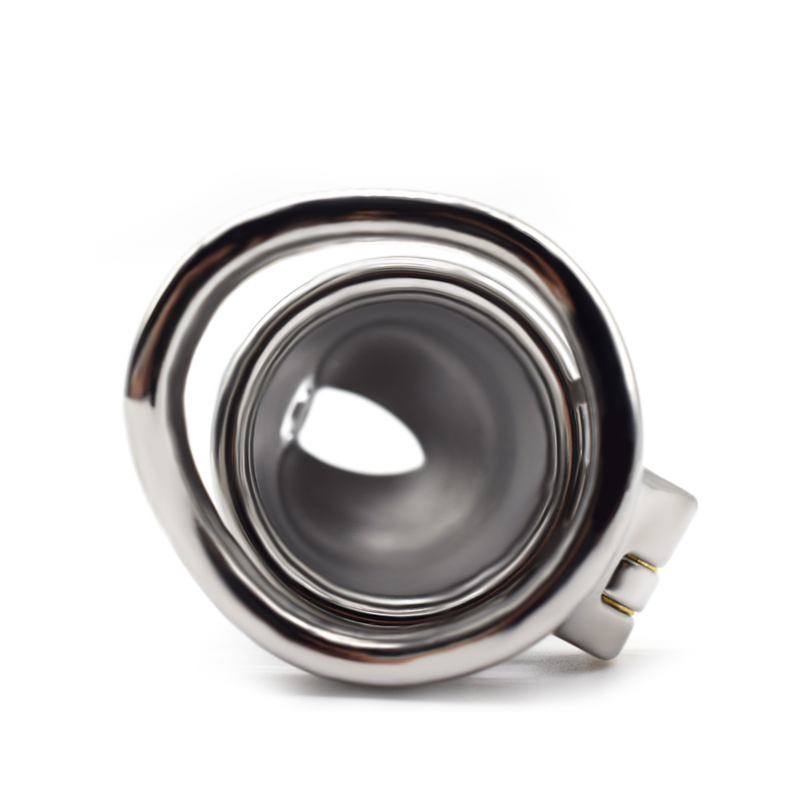 FRRK-52C Curved Ring 304 Stainless Steel Chastity Cage - Image 5