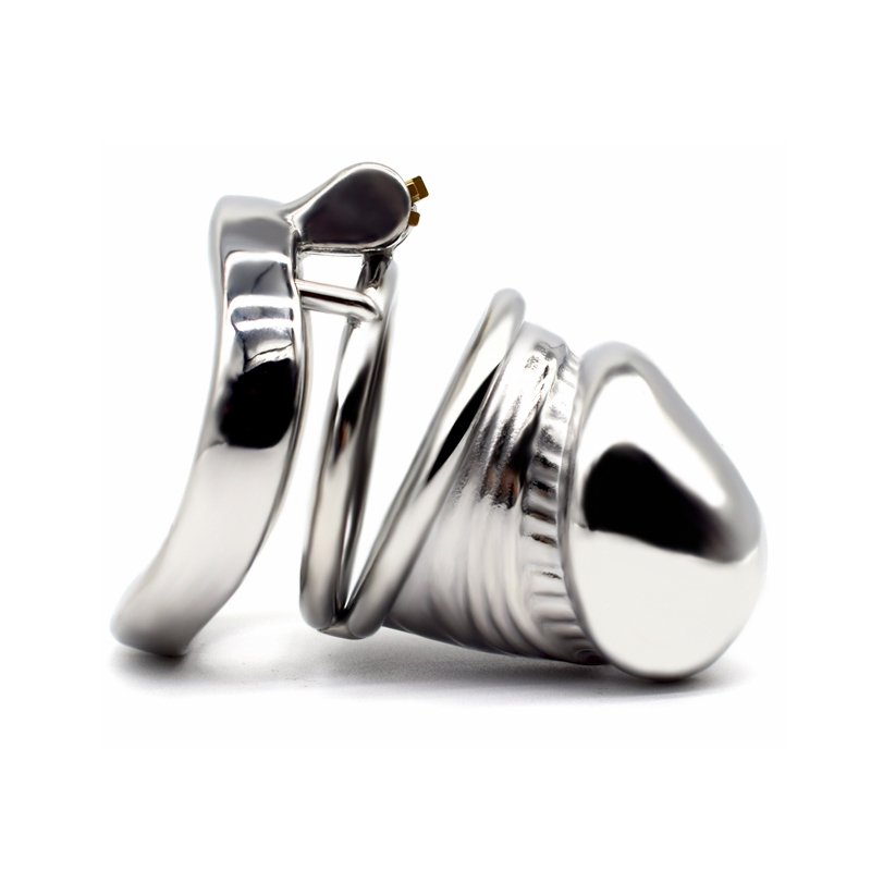 FRRK-52C Curved Ring 304 Stainless Steel Chastity Cage - Image 2