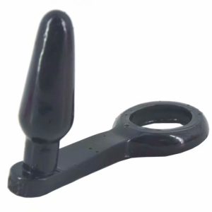 CHGD028 17.2cm Wearable Cock Ring Testicle Ring Anal Plug