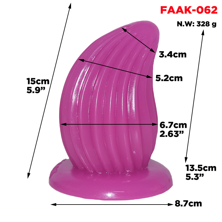 FAAK062 12cm Small Conch Shape Anal Plug - Image 2