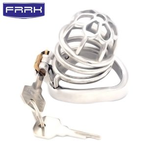 FRRK-02C Curved Ring 304 Stainless Steel Chastity Cage