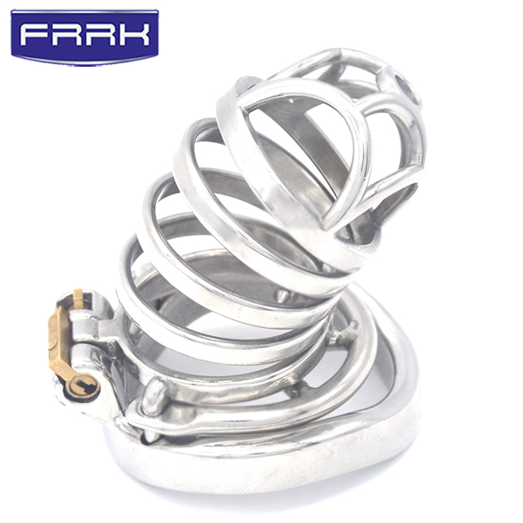 FRRK-09C Curved Ring 304 Stainless Steel Chastity Cage - Image 9