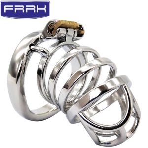 FRRK-11C Curved Ring 304 Stainless Steel Chastity Cage