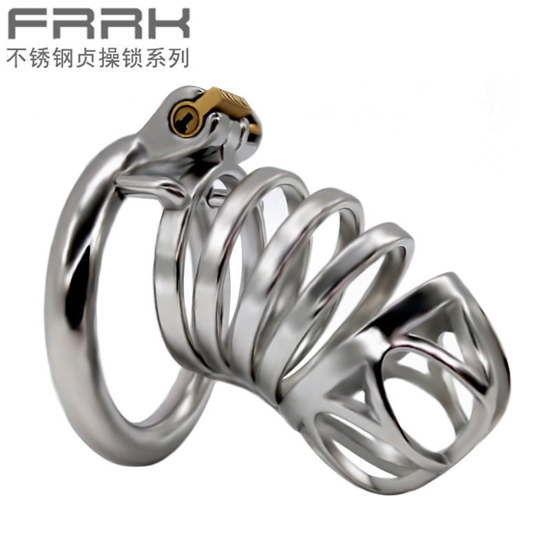 FRRK-43C Curved Ring 304 Stainless Steel Chastity Cage