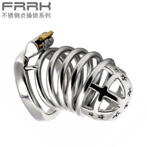 FRRK-68C Curved Ring 304 Stainless Steel Chastity Cage