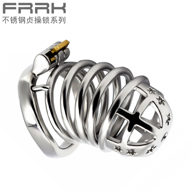 FRRK-68C Curved Ring 304 Stainless Steel Chastity Cage