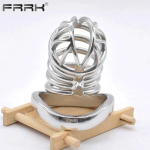FRRK-47C Curved Ring 304 Stainless Steel Chastity Cage