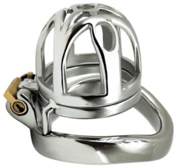 FRRK-73C Curved Ring 304 Stainless Steel Chastity Cage