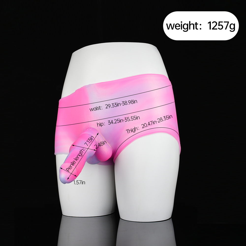 F-LT125 Weiner Dog Dildo Silicone Leather Pants