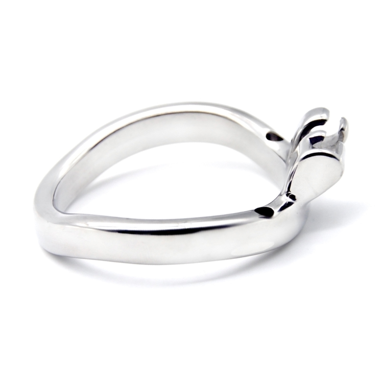 FRRK-01C Curved Ring 304 Stainless Steel Chastity Cage - Image 7