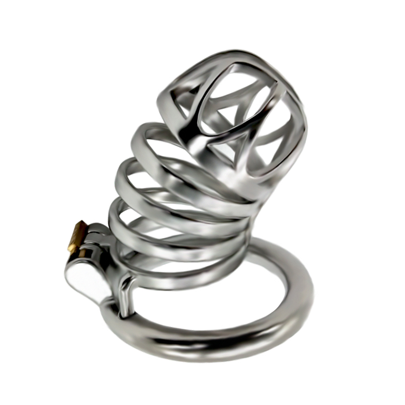 FRRK-43C Curved Ring 304 Stainless Steel Chastity Cage - Image 2