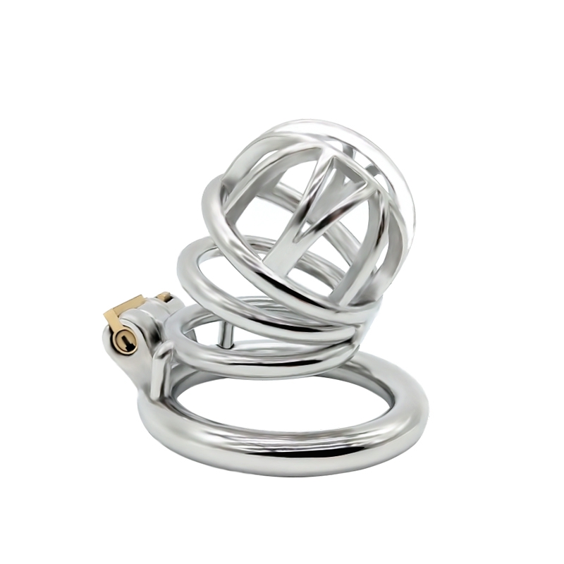 FRRK-45 Round Ring 304 Stainless Steel Chastity Cage - Image 3