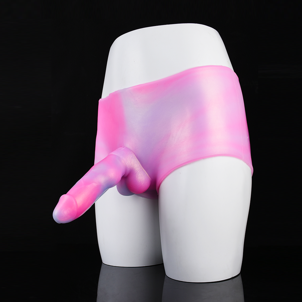 F-LT125 Weiner Dog Dildo Silicone Leather Pants - Image 5