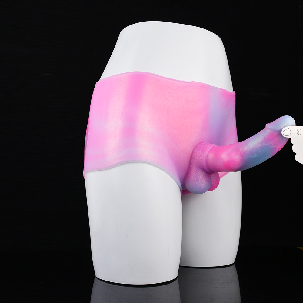 F-LT125 Weiner Dog Dildo Silicone Leather Pants - Image 6