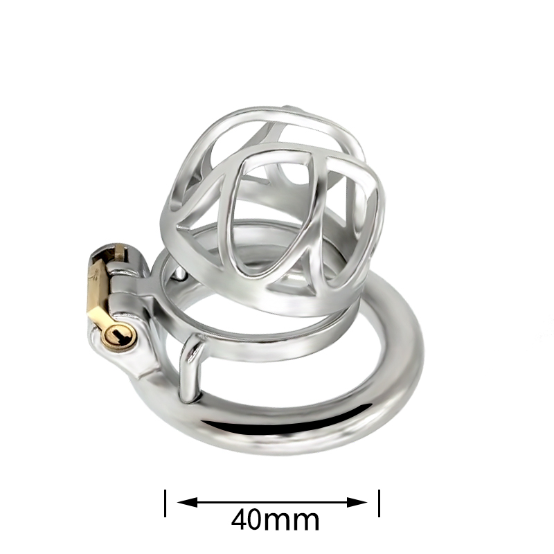 FRRK-40 Round Ring 304 Stainless Steel Chastity Cage - Image 5