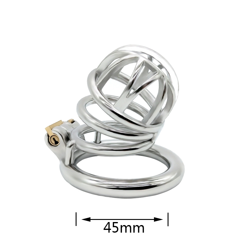 FRRK-45 Round Ring 304 Stainless Steel Chastity Cage - Image 6
