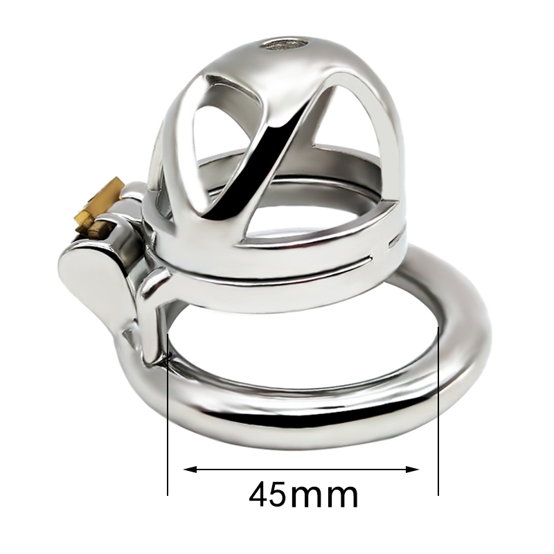 FRRK-48 Round Ring 304 Stainless Steel Chastity Cage - Image 4