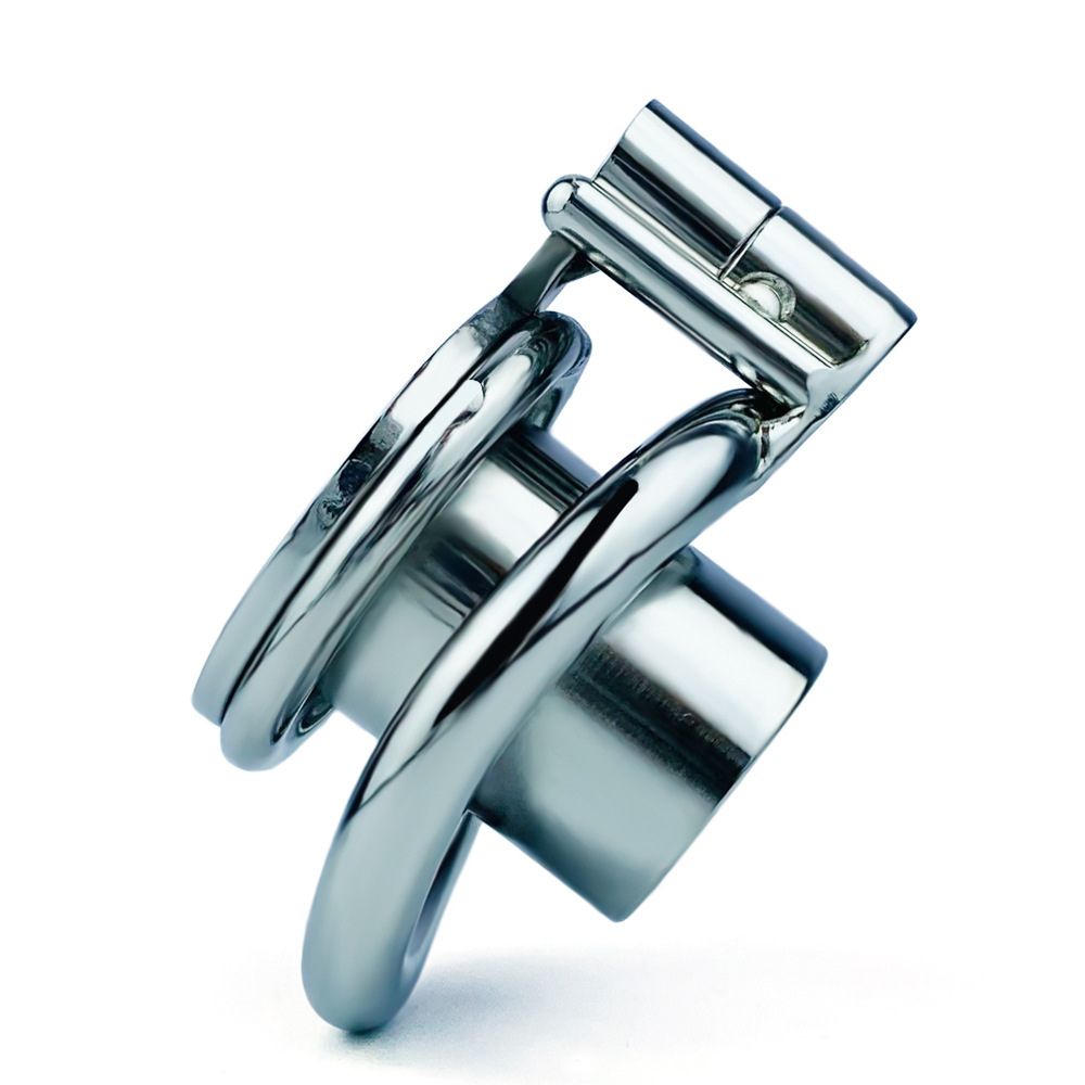 FRRK-151 Curved Ring 304 Stainless Steel Chastity Cage - Image 4