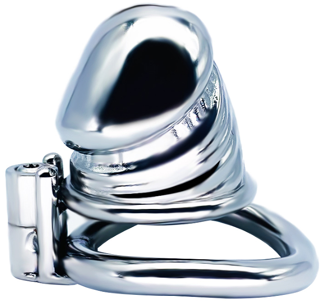 FRRK-106C Curved Ring 304 Stainless Steel Chastity Cage