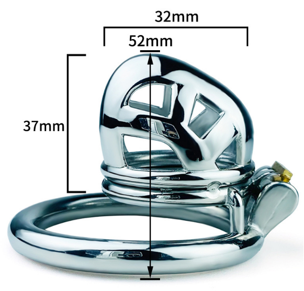 FRRK-144 Round Ring 304 Stainless Steel Chastity Cage