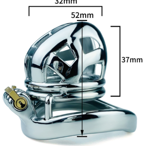 FRRK-144C Curved Ring 304 Stainless Steel Chastity Cage