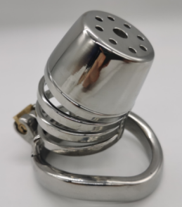 FRRK-83C Curved Ring 304 Stainless Steel Chastity Cage