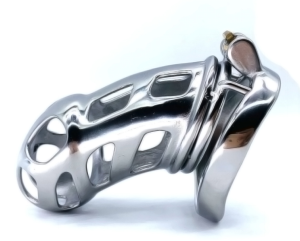 FRRK-90C Curved Ring 304 Stainless Steel Chastity Cage