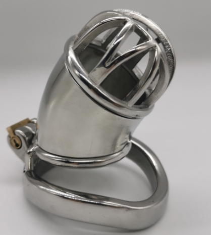 FRRK-95C Curved Ring 304 Stainless Steel Chastity Cage