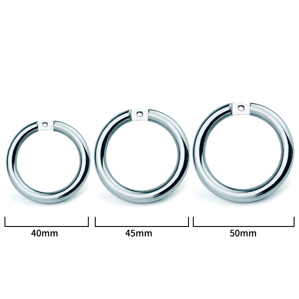 FRRK-135 Round Ring 304 Stainless Steel Chastity Cage - Image 7