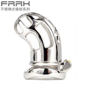 FRRK-86C Curved Ring 304 Stainless Steel Chastity Cage