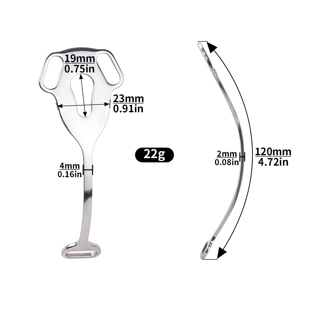 FRRK Metal Imitation Cage Piece Chastity Locks - Image 9