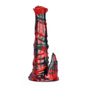 NNSX red liquid silicone devils dildos
