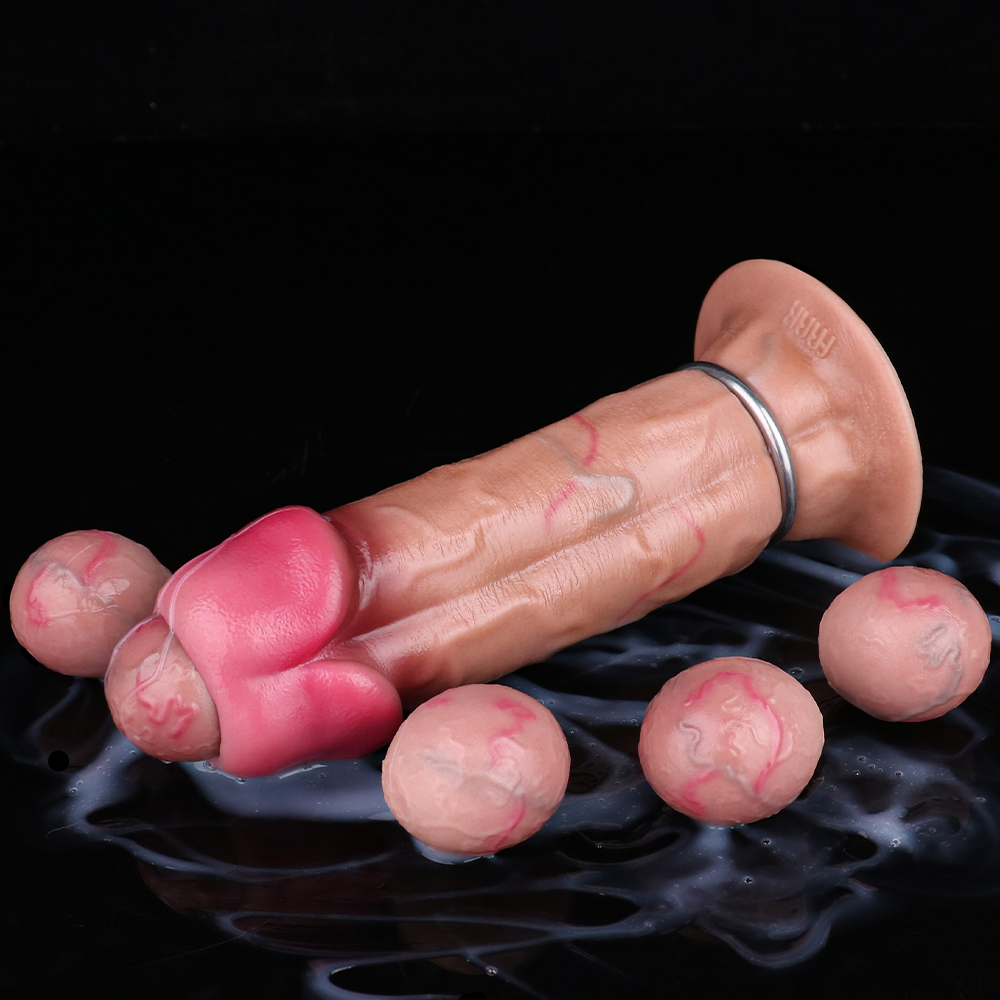 Realistic egg-laying dildo silicone sex toy for women - Image 5