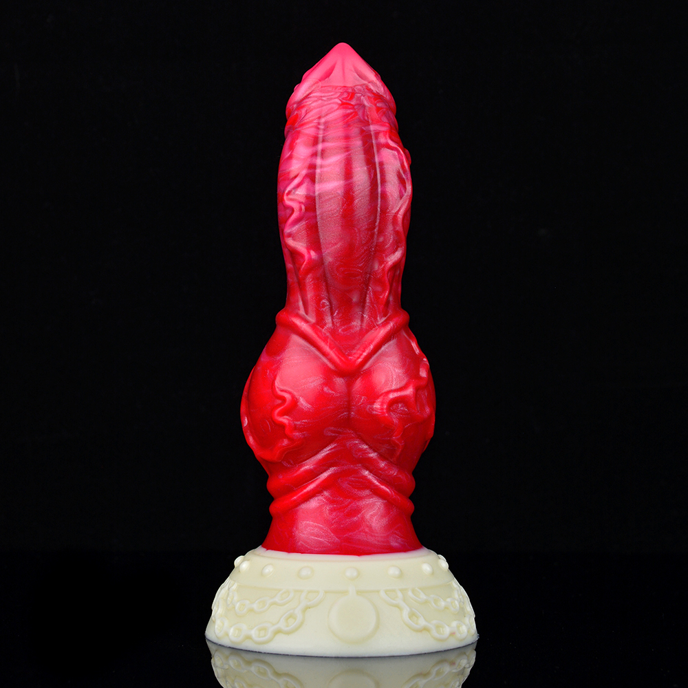 N-5182 Stripe Dragon Monster Berg Penis Silicone Dildo - Image 5