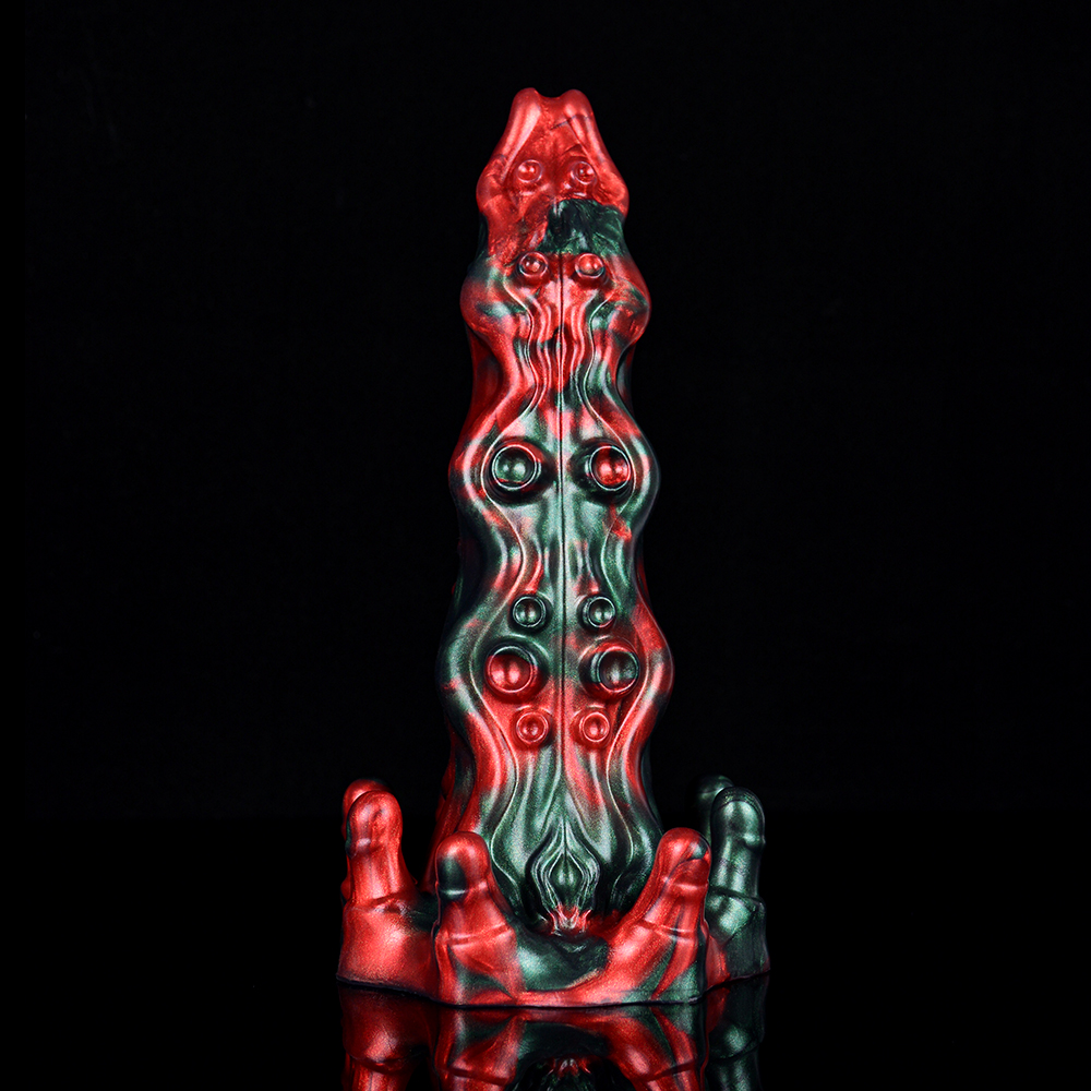 N-5185 Red Devils Cyril Monster Penis Tentacle Silicone Dildo