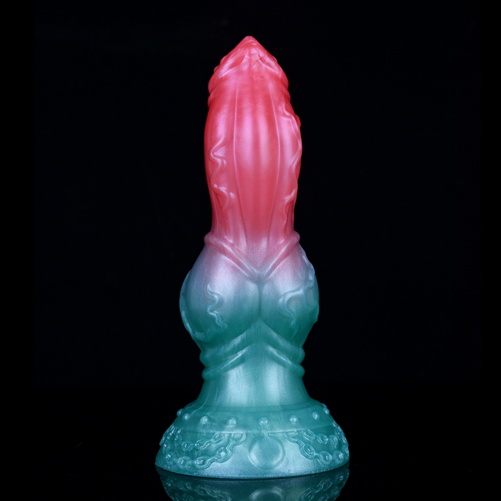 N-5182 Stripe Dragon Monster Berg Penis Silicone Dildo - Image 7