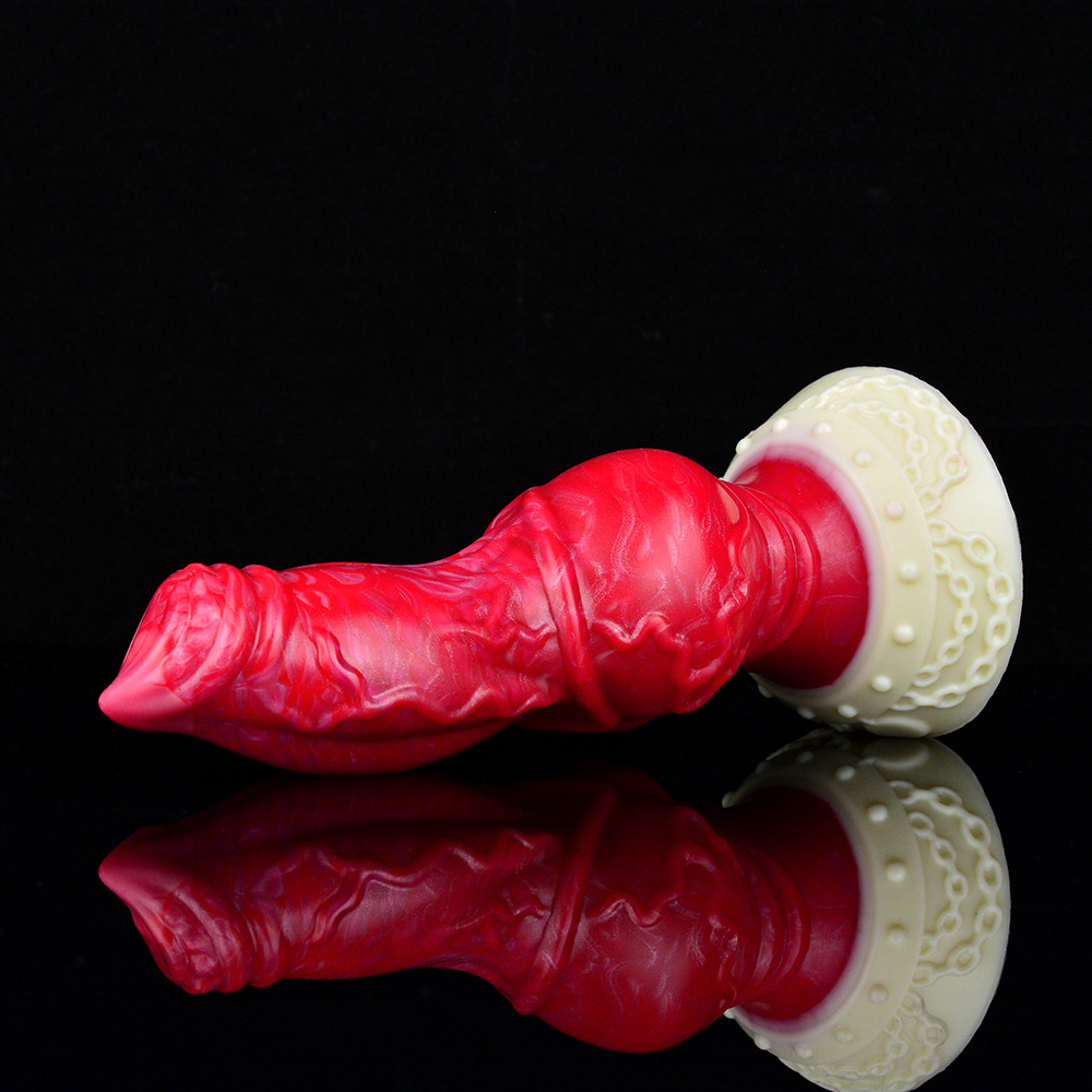 N-5182 Stripe Dragon Monster Berg Penis Silicone Dildo - Image 6