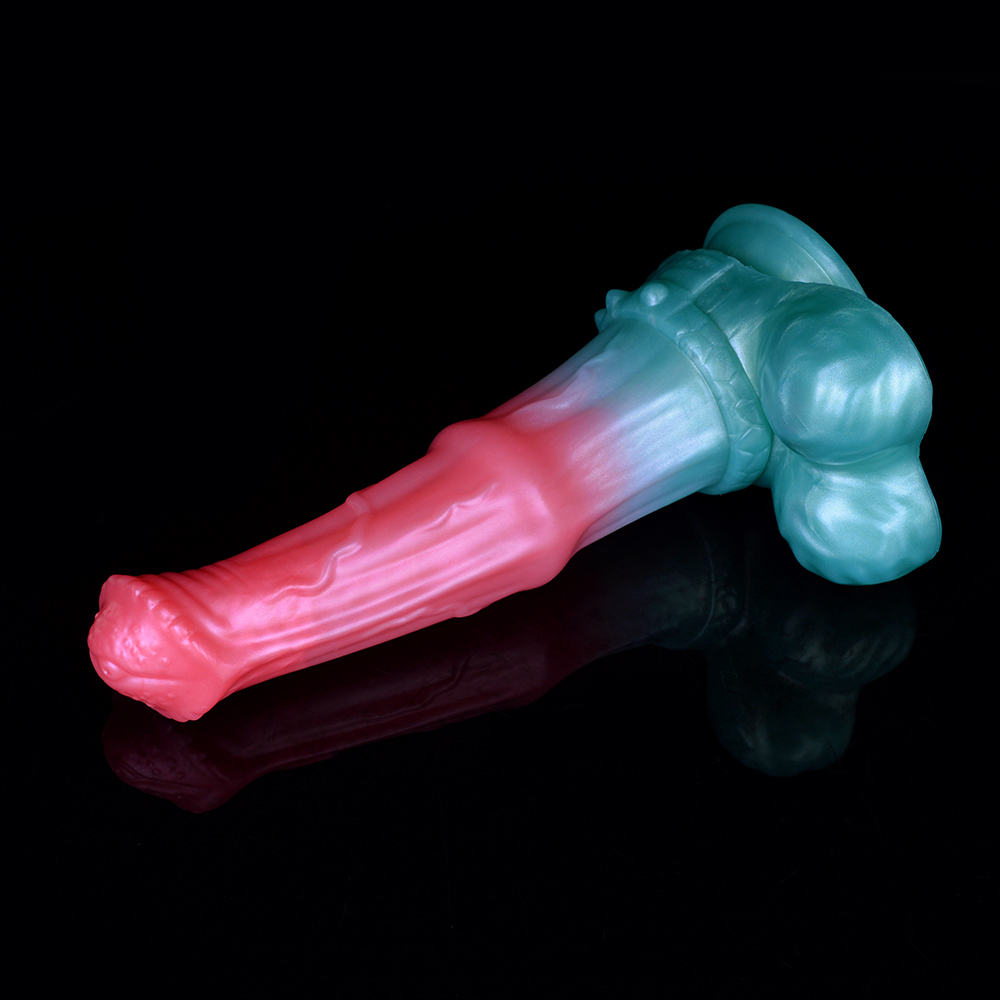 N-5174 Stripe Dragon Monster Lewis Penis Silicone Dildo - Image 5