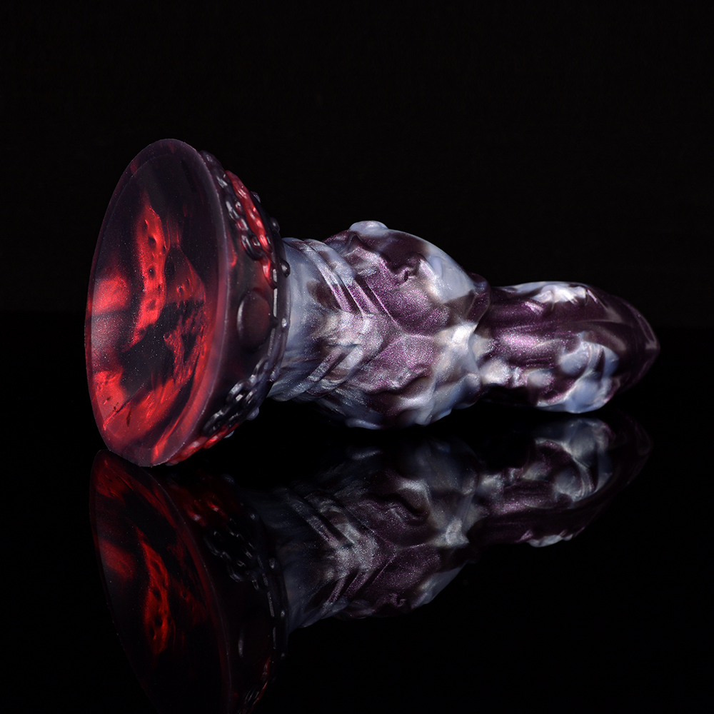 N-5182 Stripe Dragon Monster Berg Penis Silicone Dildo - Image 2
