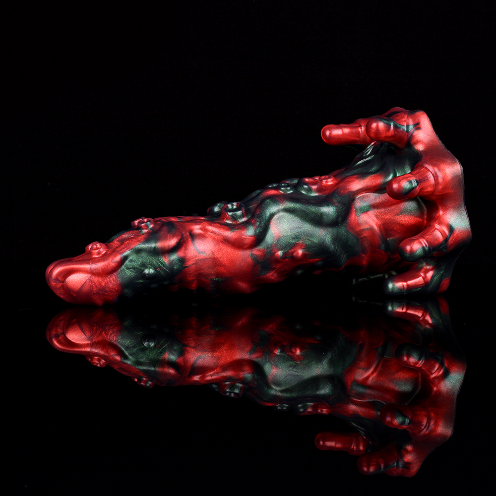 N-5185 Red Devils Cyril Monster Penis Tentacle Silicone Dildo - Image 3