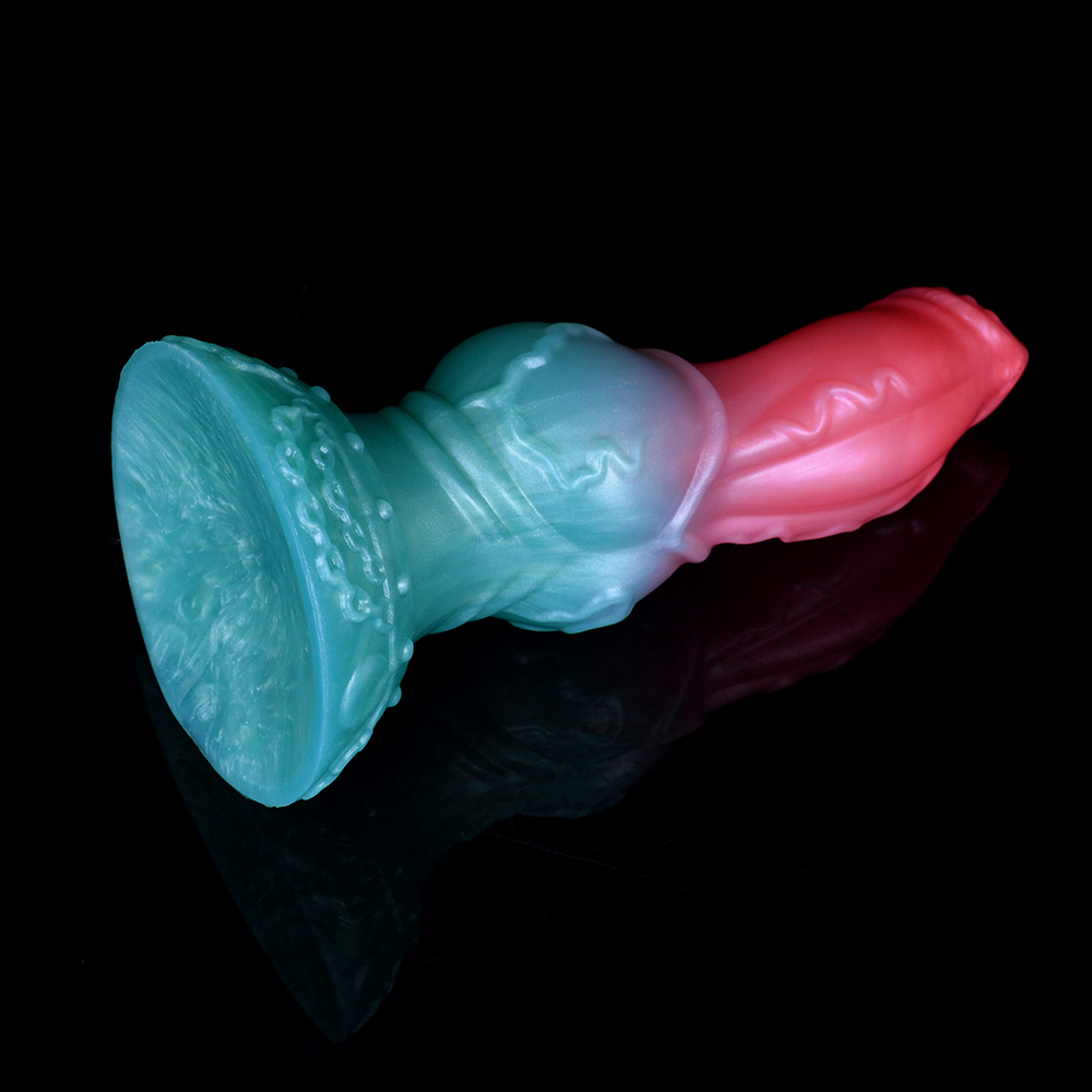 N-5182 Stripe Dragon Monster Berg Penis Silicone Dildo - Image 4