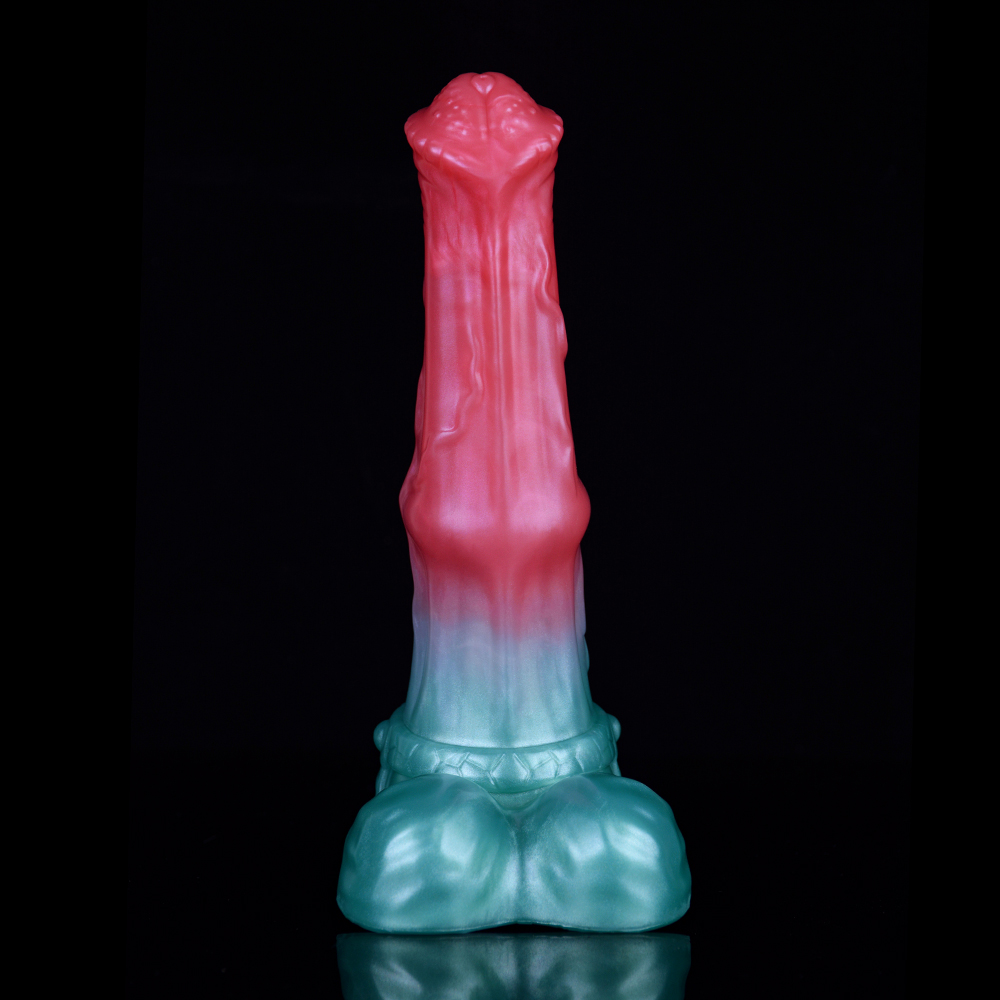 N-5174 Stripe Dragon Monster Lewis Penis Silicone Dildo - Image 4