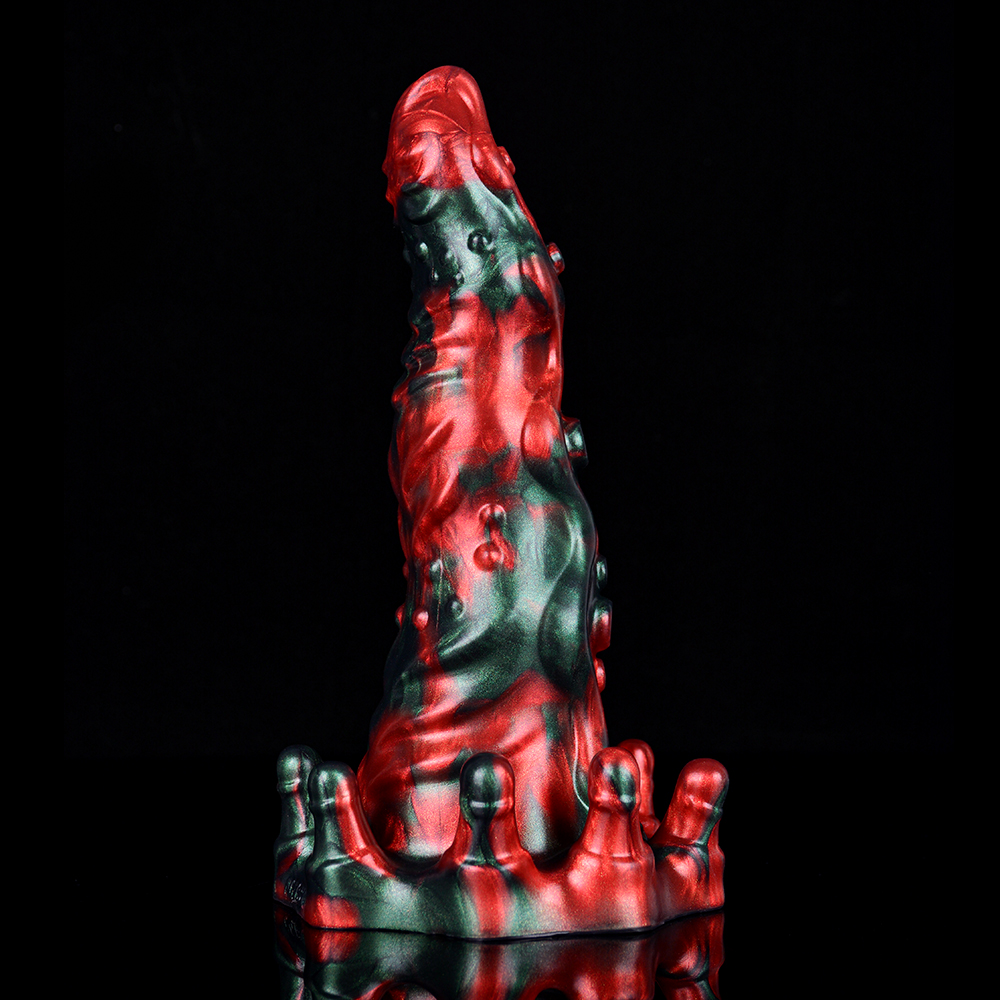 N-5185 Red Devils Cyril Monster Penis Tentacle Silicone Dildo - Image 2