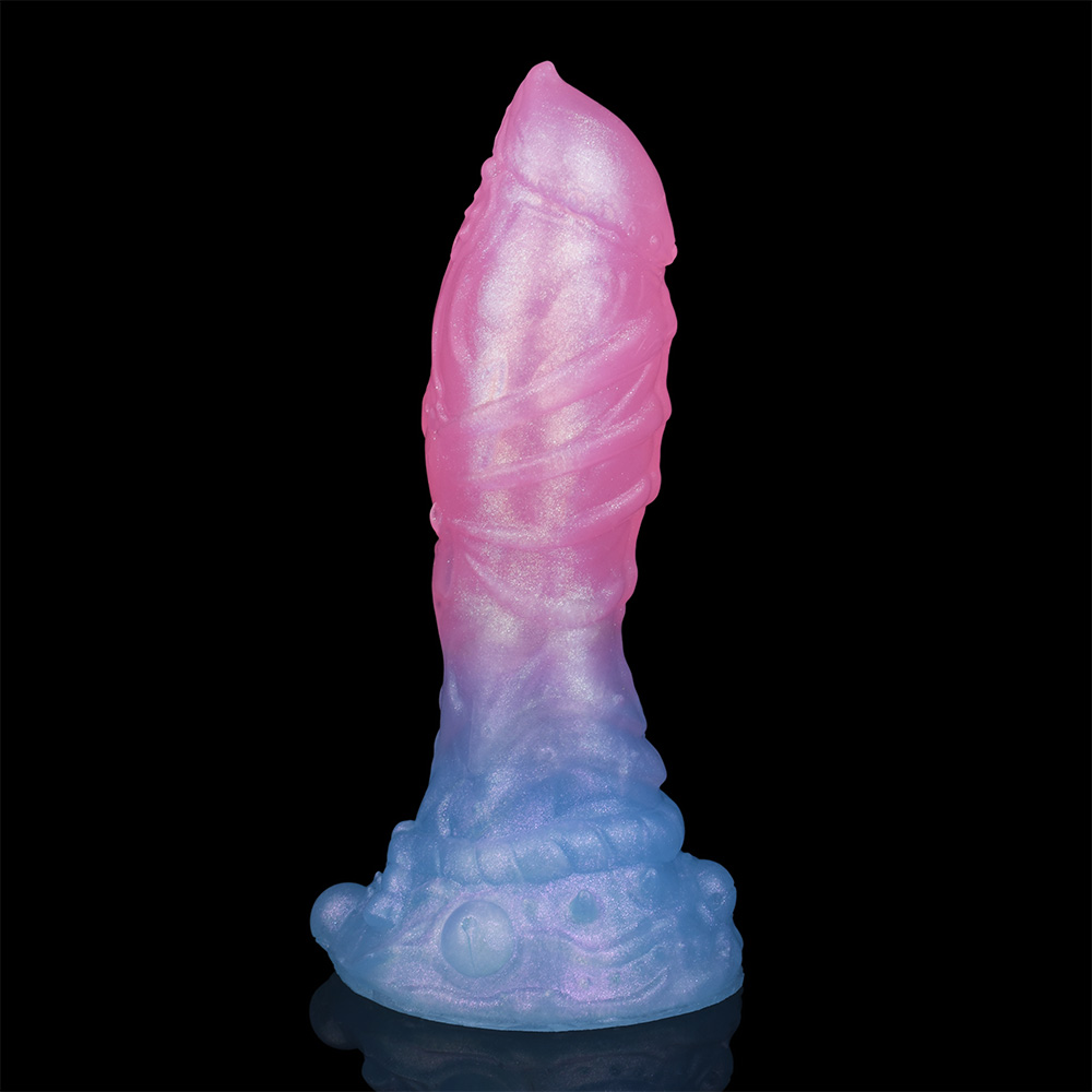 DL-C2002 Sakura Blue Silicone Gradient Luminous Dildo Female Masturbation