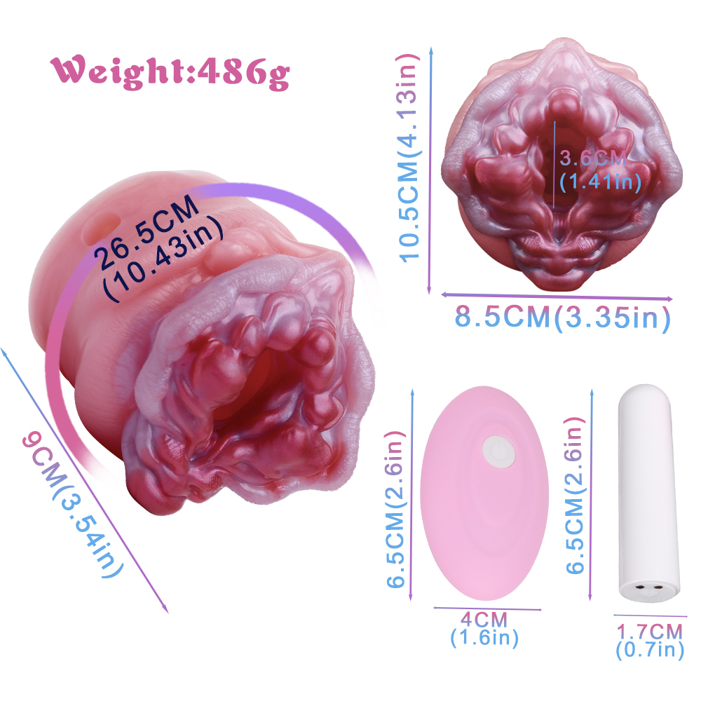 GEEBA-V6238 silicone Vibrating Fantasy Masturbators - Image 2