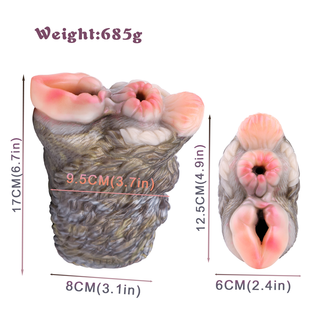 GEEBA G-6193 camel silicone Material Masturbators - Image 2